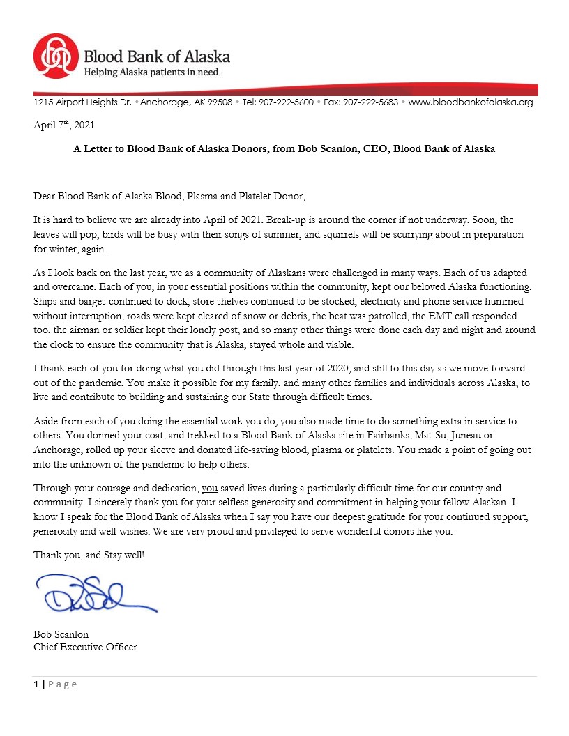 Letter to donors 2021final_1 Blood Bank of Alaska